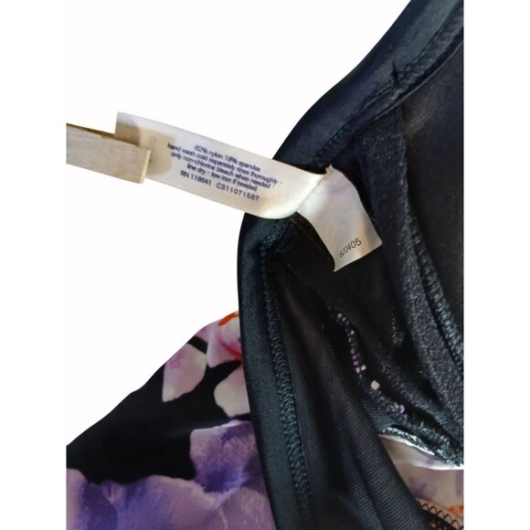 Swim Cacique Womens Tankini Swim Top Floral Multicolor Size 44DDD Padded Cups - Picture 12 of 13